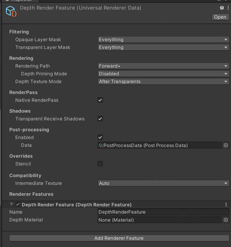 DepthRenderFeature